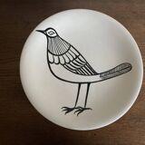 Set of 10 plates by Picault himself bird 1960