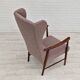 1960s, Swedish design, high-back armchair, furniture wool.