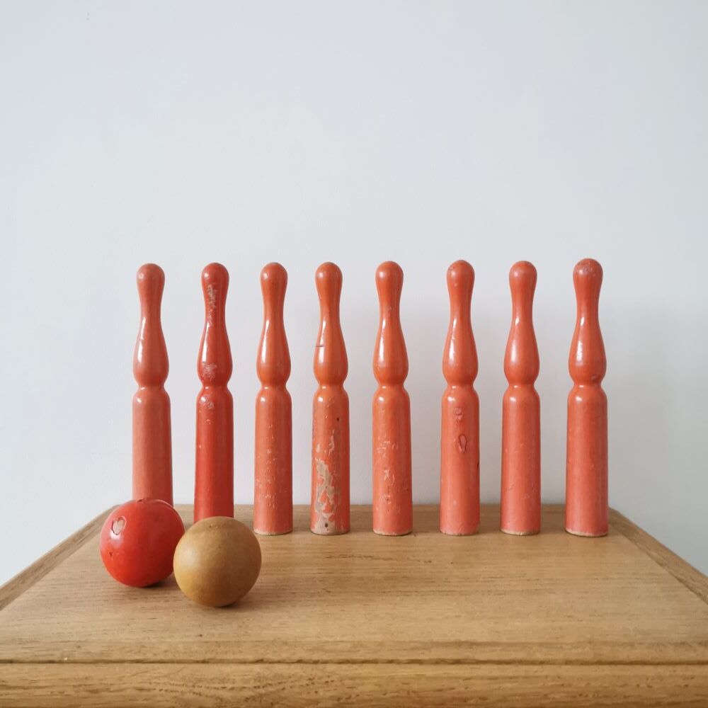 Jeu de 8 quilles avec sac de rangement