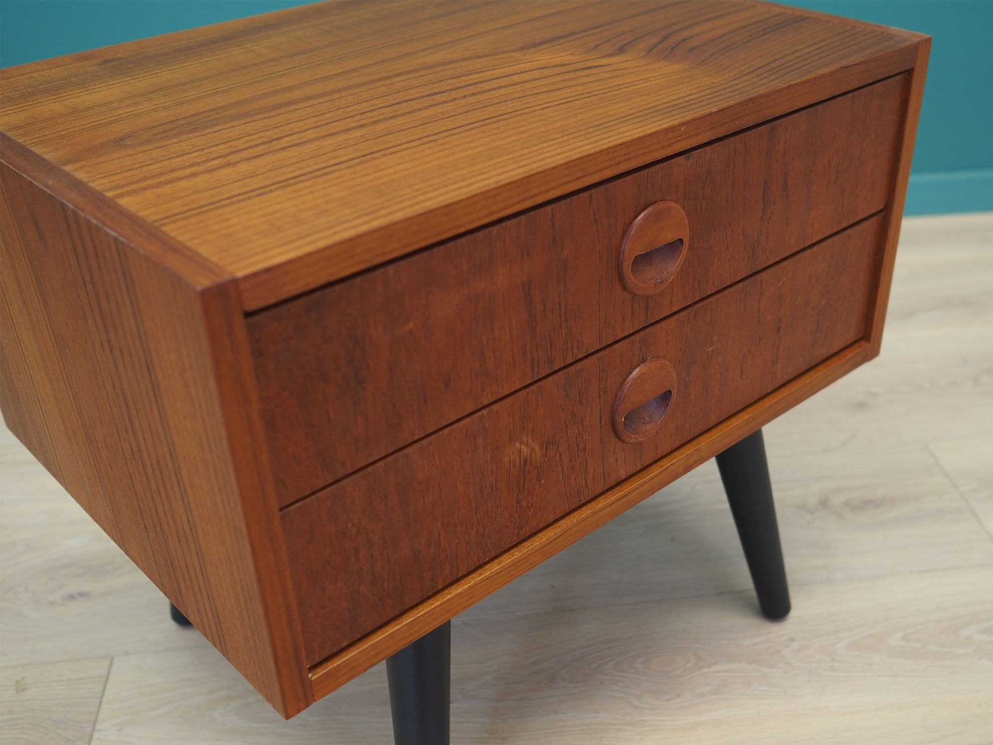 Teak bedside tables, 70s, Danish design, made in Denmark