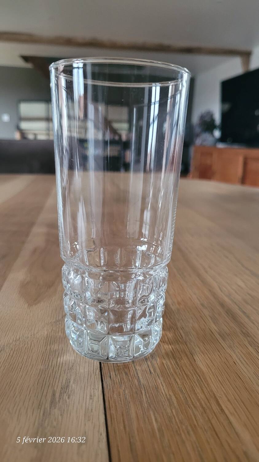 5 vintage BP Bormioli glasses