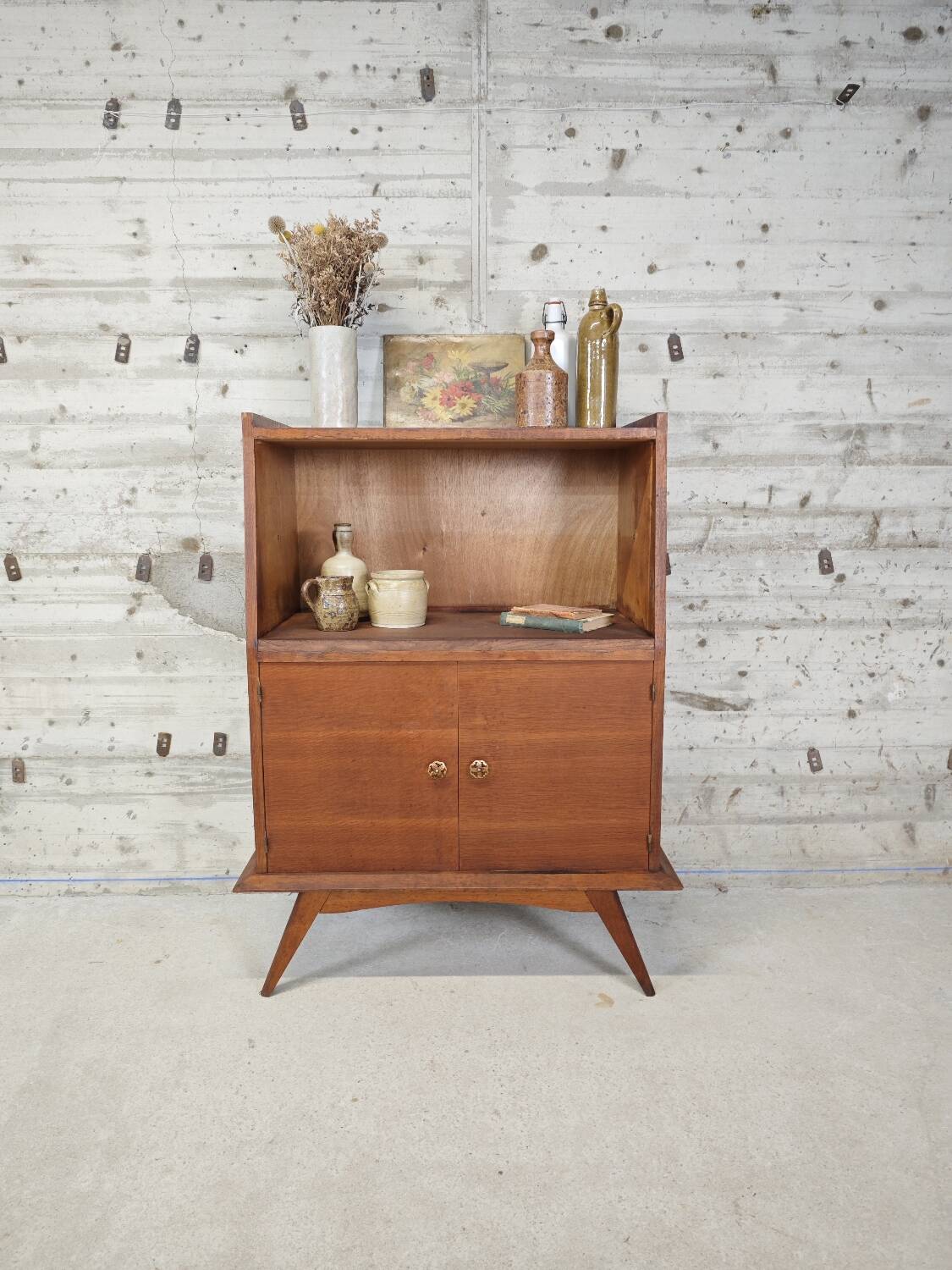 Vintage low shelves / bookcase