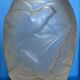 Art Nouveau frosted glass vase