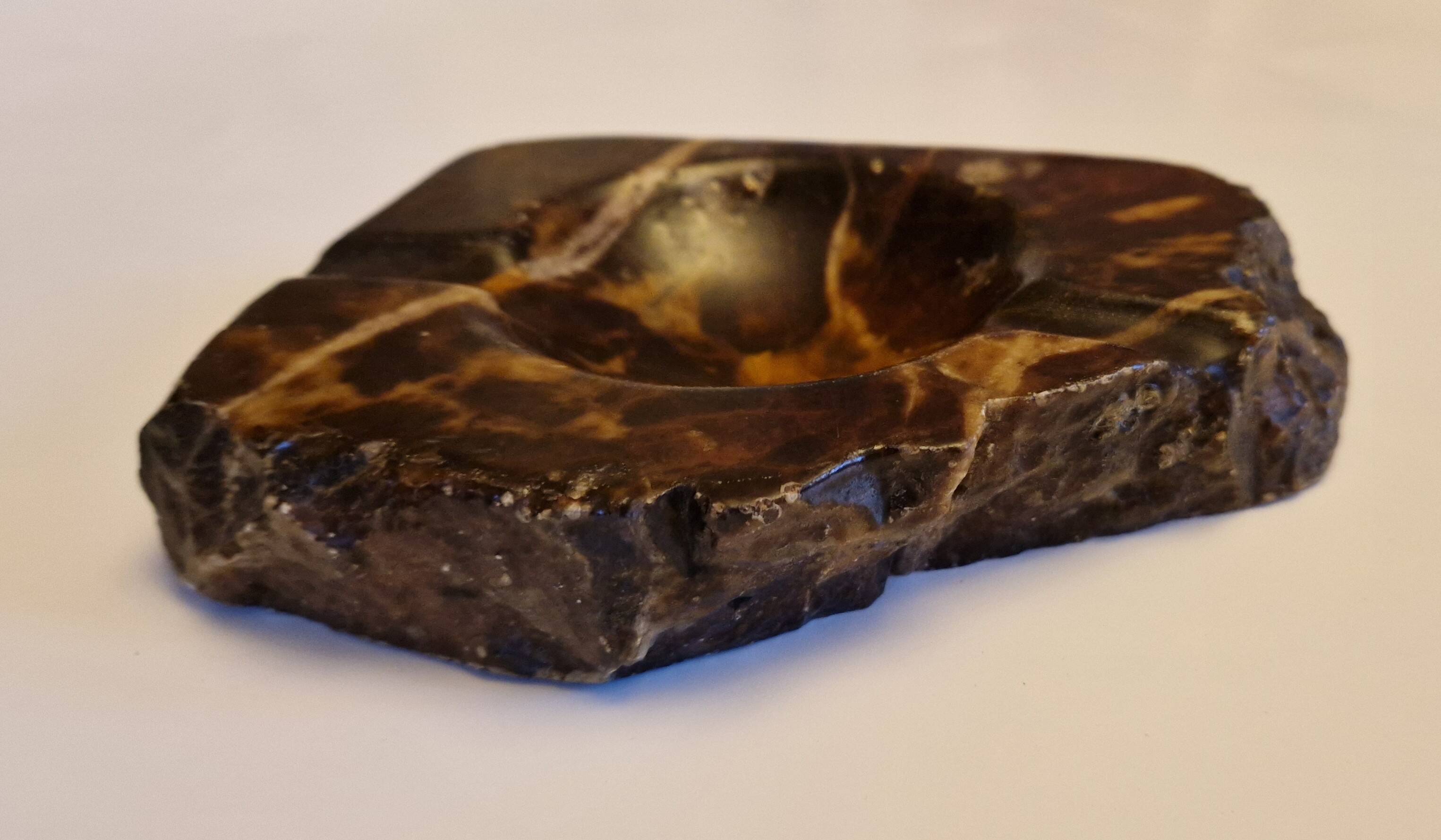 Cendrier en albâtre Italie vintage 1970