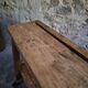 French industrial kitchen island, antique work table in chestnut and oak, circa 1900.