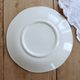 Vintage Gien plate – Ivory earthenware with romantic blue decoration
