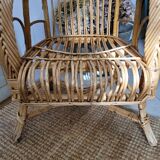 Vintage rattan armchair