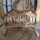 Fauteuil rotin vintage