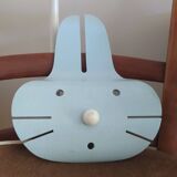 Bogo Rabbit blue wooden wall light 1980