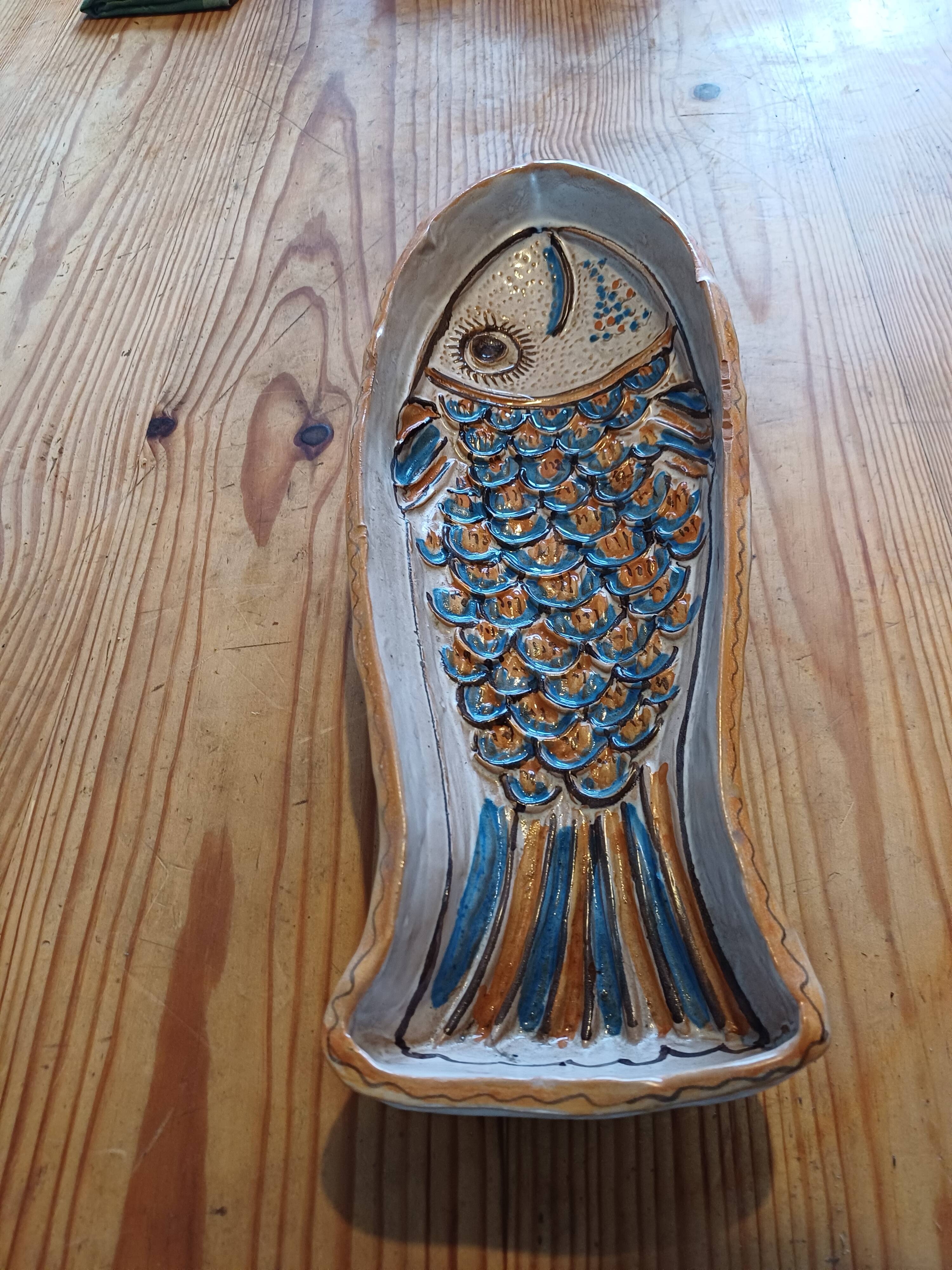 Vintage Pottery Fish from Brancitorri