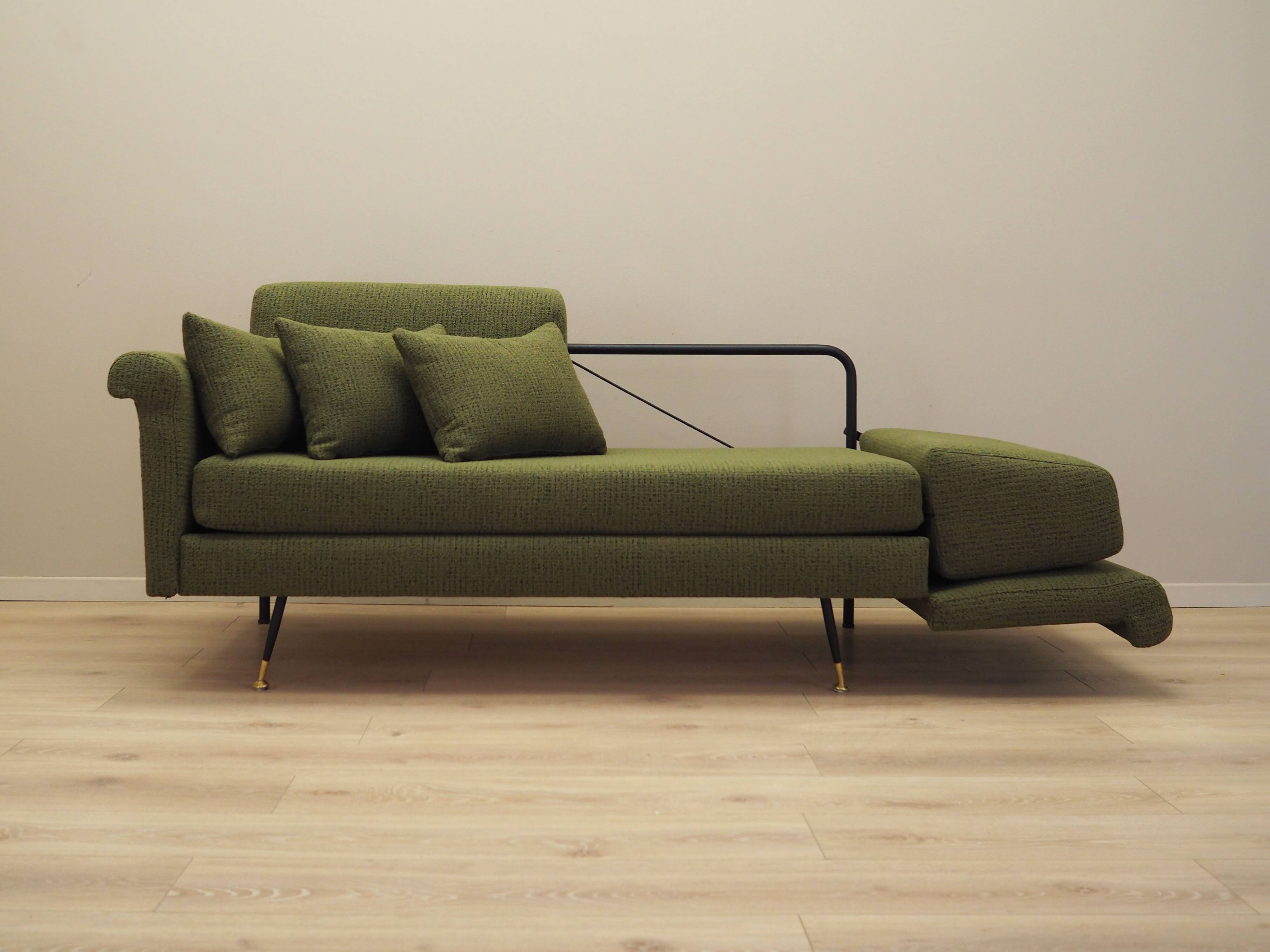 Green sofa, Italian design, 1960s, production: Italy