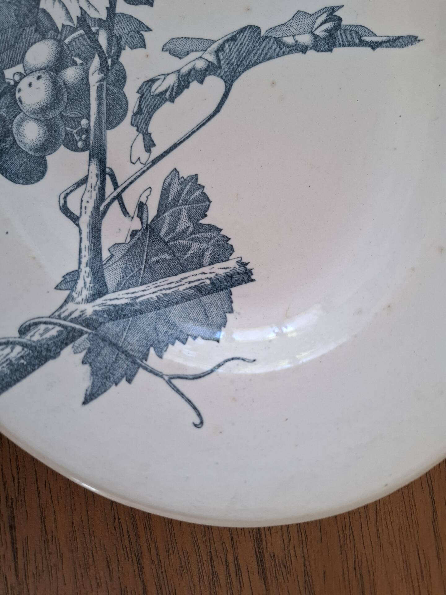 Oval ironstone plate