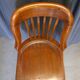 American chair in walnut and cast iron