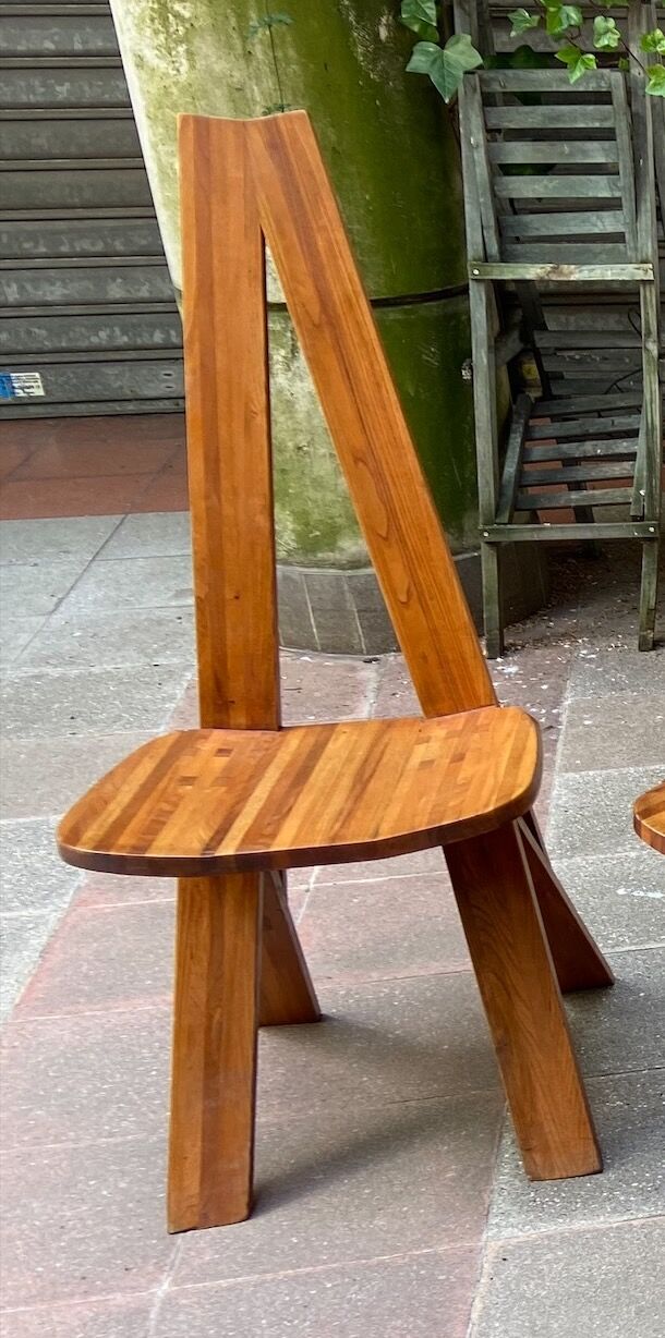 4 chaises S45 dites « Chlacc » de Pierre Chapo