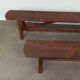 Pair of rustic benches 220 cm