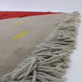 1960s Wool Abstract Rug, Czechoslovakia