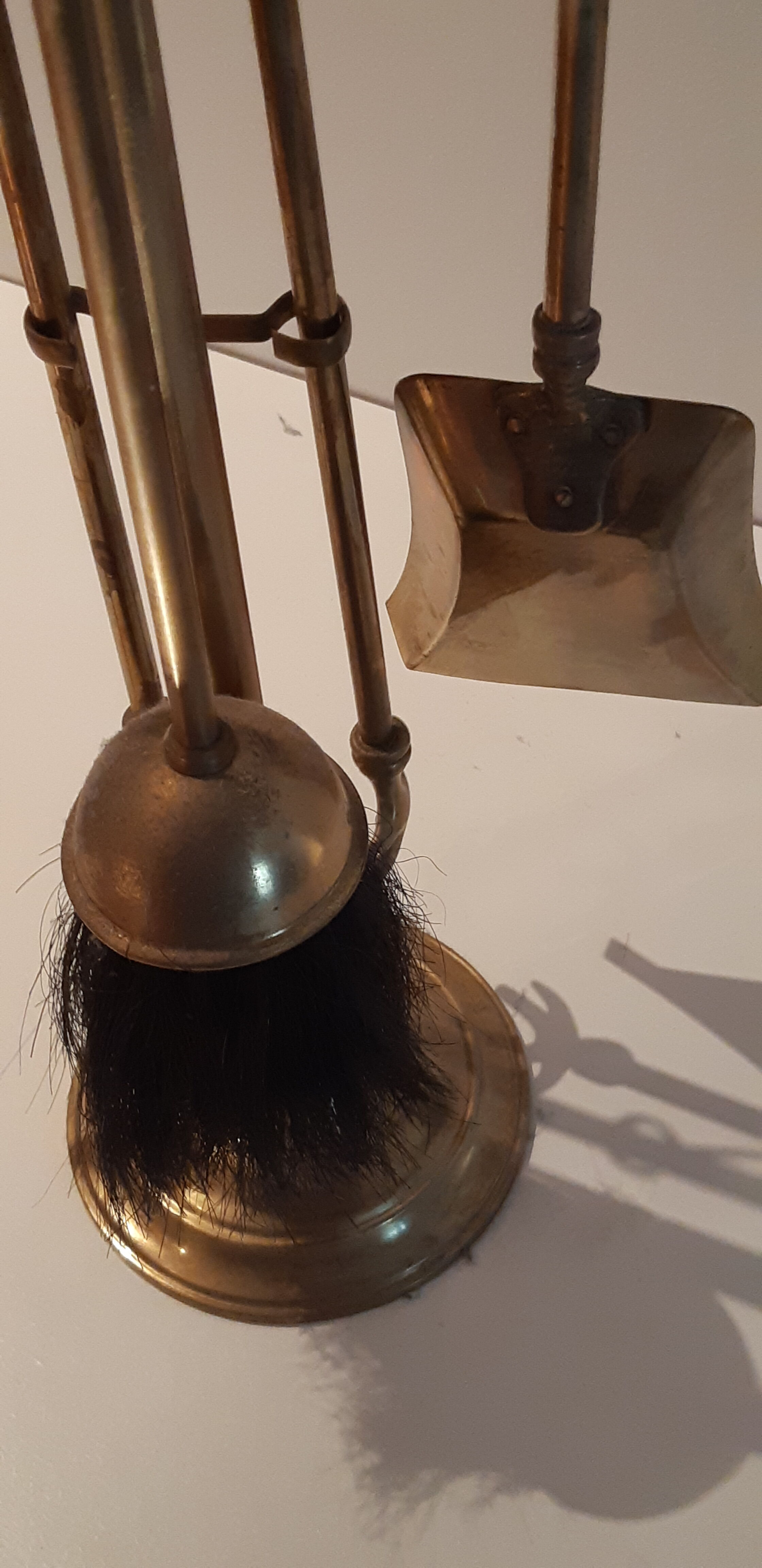 Brass fireplace accessories