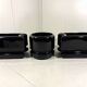 Luigi Colani set of 3 room dividing black planters 1970’s