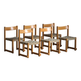 Hans J. Wegner, 'Koldinghus' chairs in beech with woven seat, set of 6, 1988