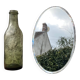 Miroir ancien biseauté
