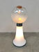 Vintage Italian design glass floor table lamp