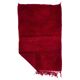 Solid Red Vintage Handmade Turkish Tulu Rug, 100% Wool