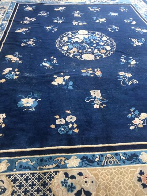 Tapis ancien chinois fait main 308x380 cm