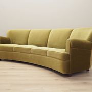 Green velour sofa, Danish design, 1960s, production: Denmark