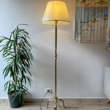 Vintage bronze and brass tripod floor lamp from the 1960s/70s – Adjustable height 190 cm