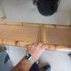 Vintage bamboo, rattan and cane headboard – 140 cm