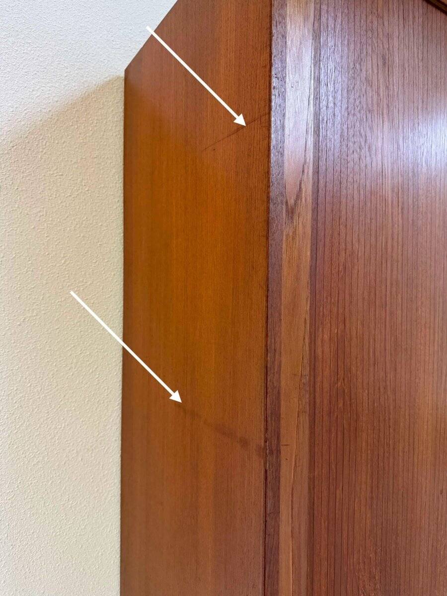 Armoire à tambour vintage en teck