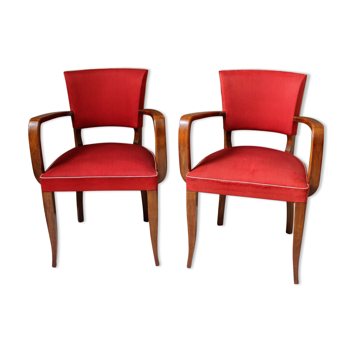 Paire de fauteuils bridge des années vintage