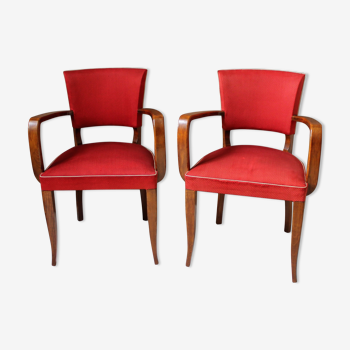 Pair of bridge armchairs from the vintage years
