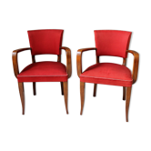 Paire de fauteuils bridge des années vintage