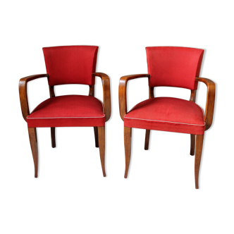Pair of bridge armchairs from the vintage years
