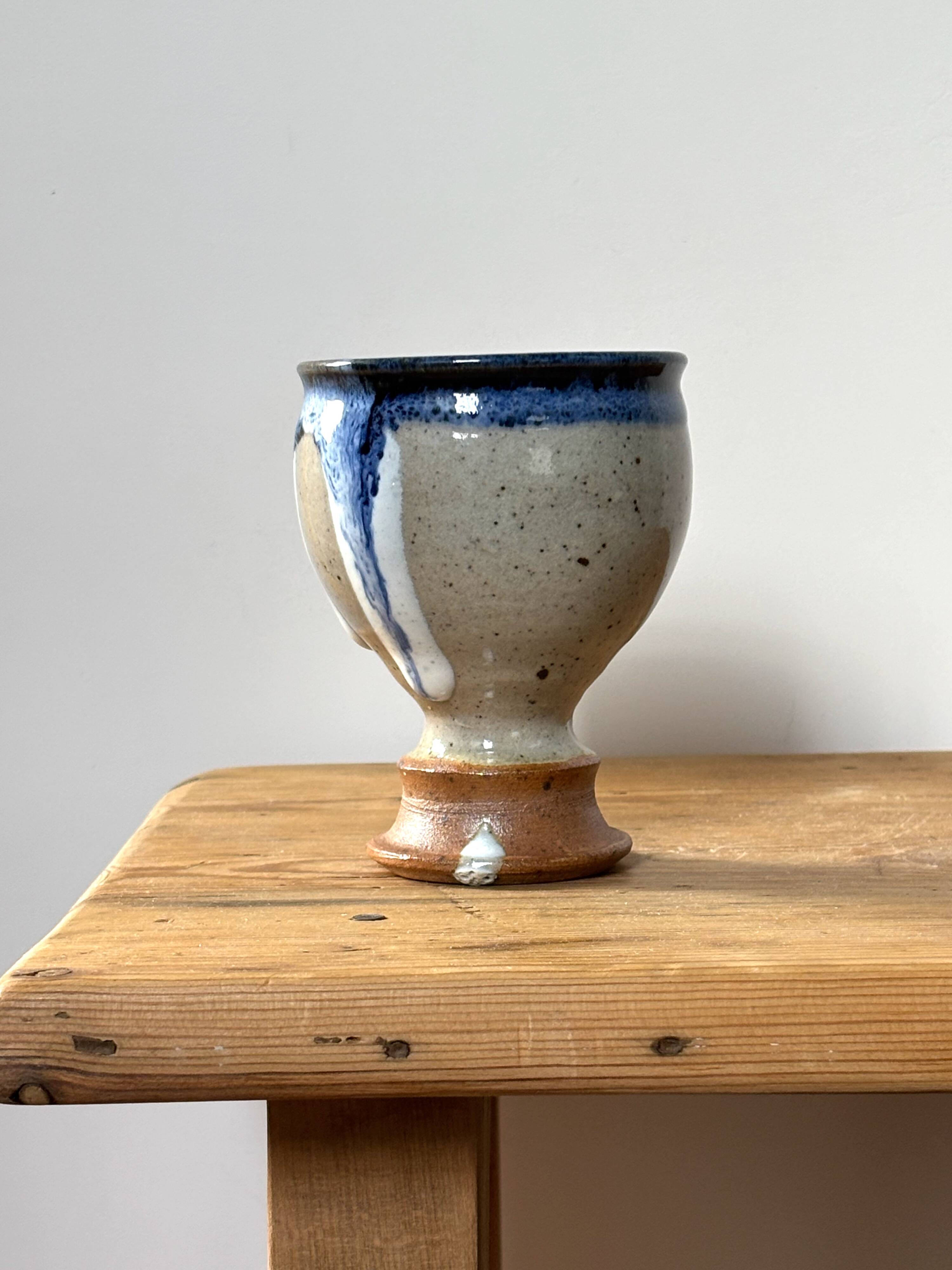 Glazed ceramic chalice