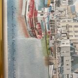 Tableau Le croisic le quai de l’aiguillon Roland Chetelat 89