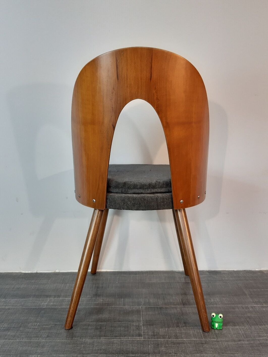 Set 6 chairs Walnut Suman by MIER, Mid-Century Czechoslovakia 1960 s