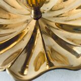 Indian candle holder in golden brass