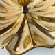 Indian candle holder in golden brass