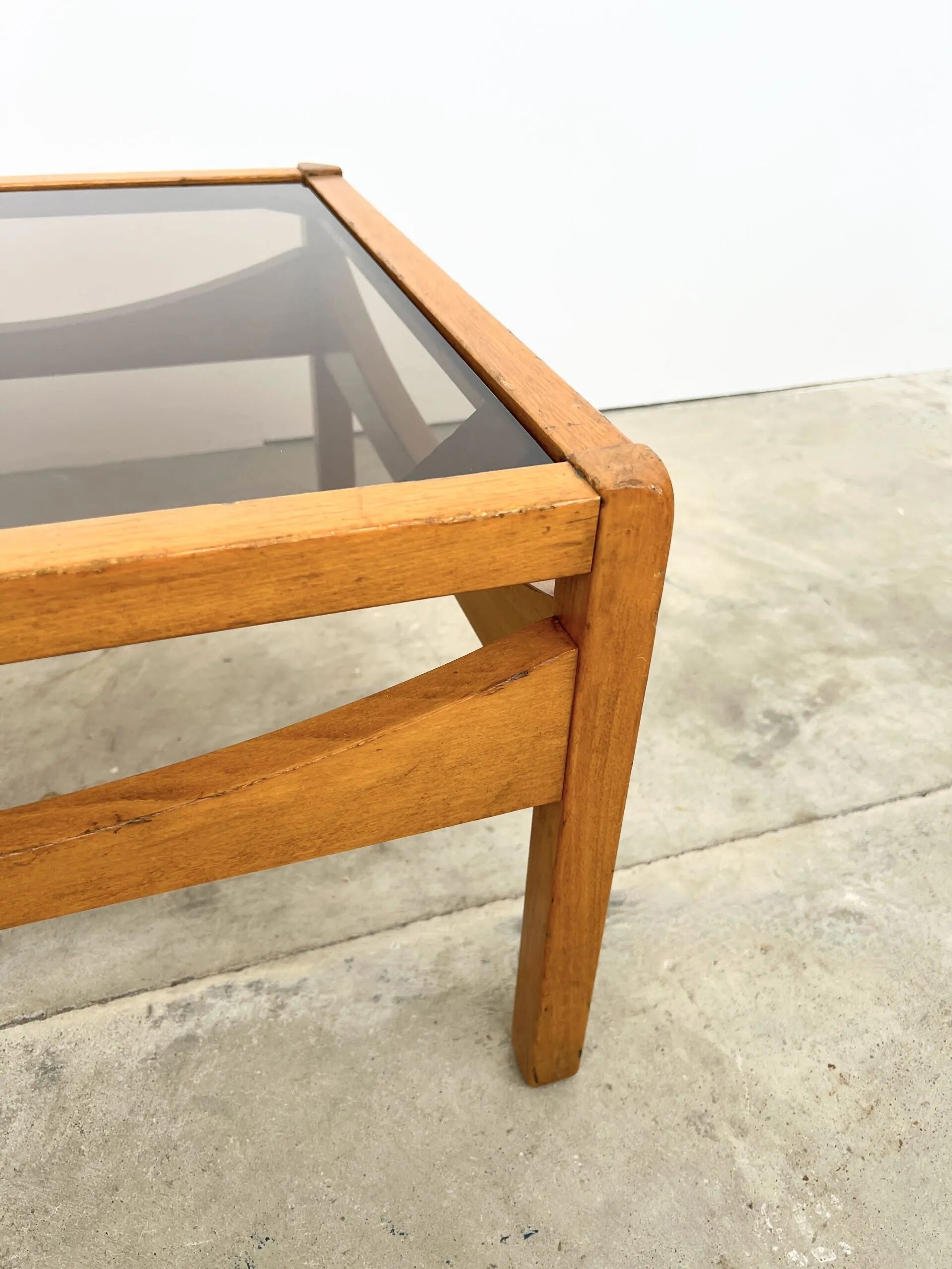 "Reverso" Coffee Table Structure – New Bronze Glass