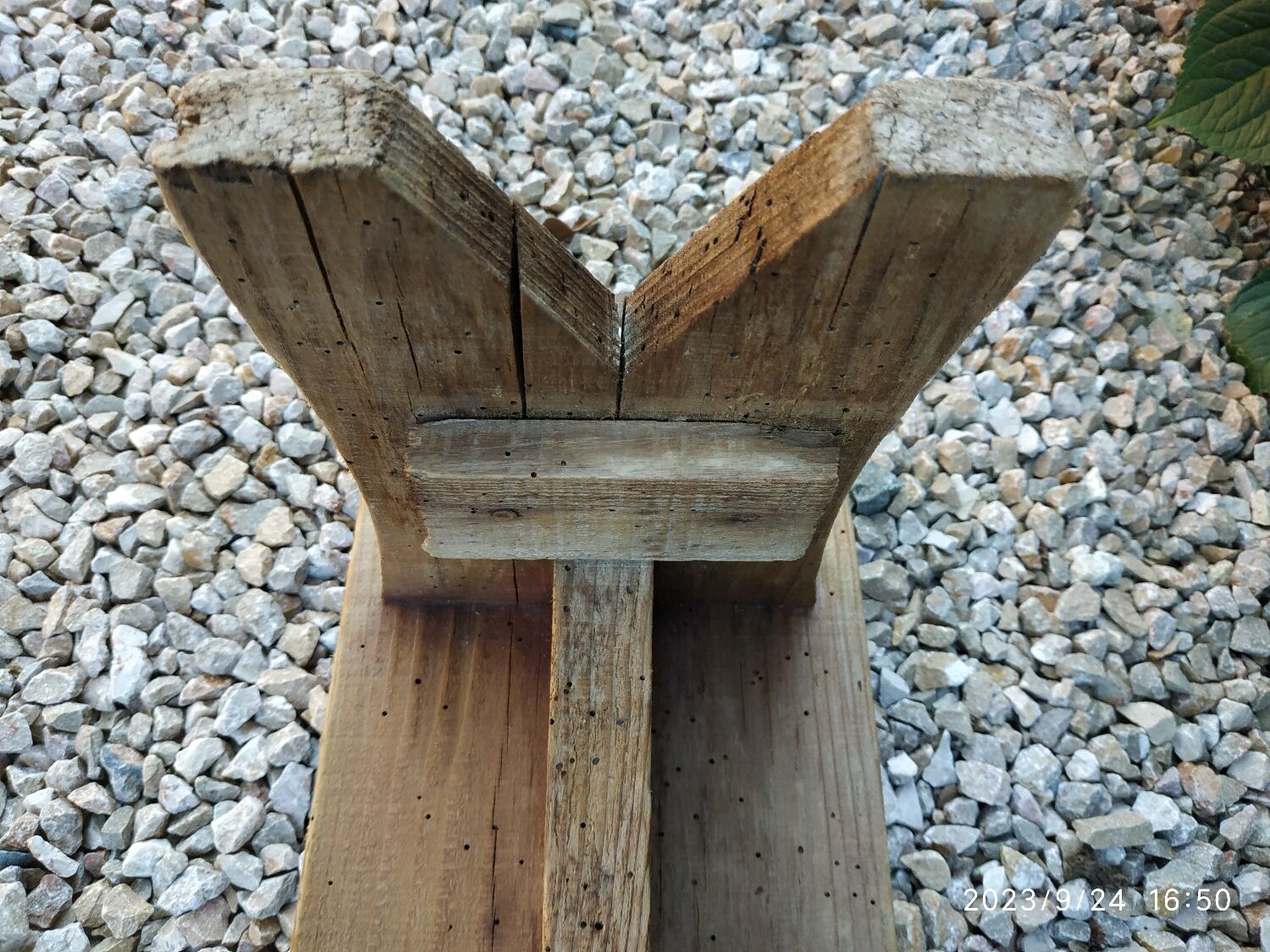 Wooden bench