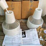 Holophane glass suspension rv2 prismopal 1972 ø 24 cm