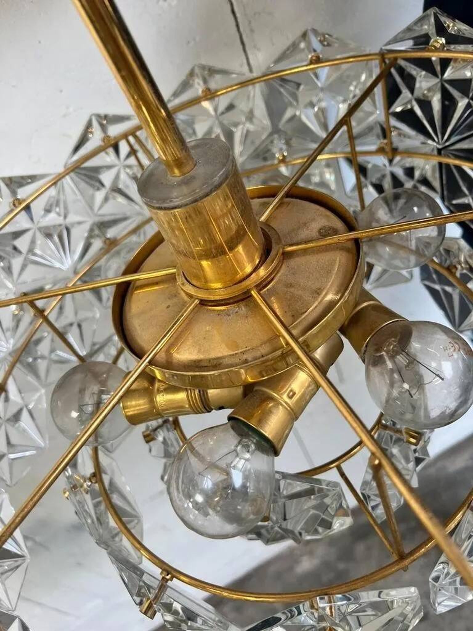 Lustre vintage en cristal kinkeldey