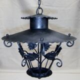 Vintage wrought iron pendant light