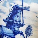 Delft mill and boats plate