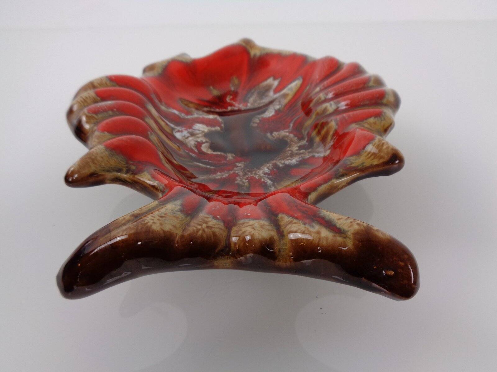 French studio ceramic bowl with fish from Vallauris, 1970s