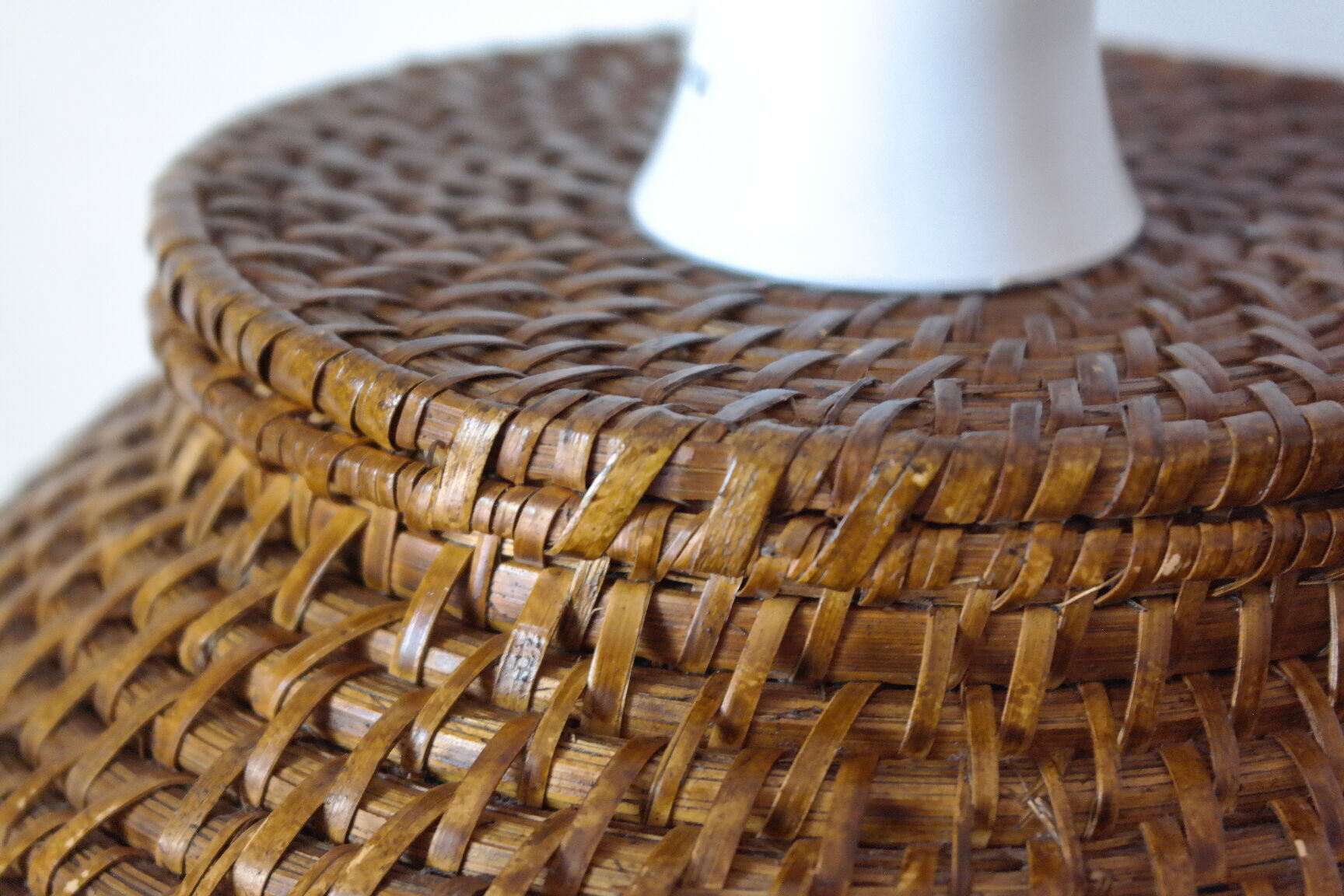 Vintage braided rattan lamp foot 60