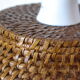 Vintage braided rattan lamp foot 60