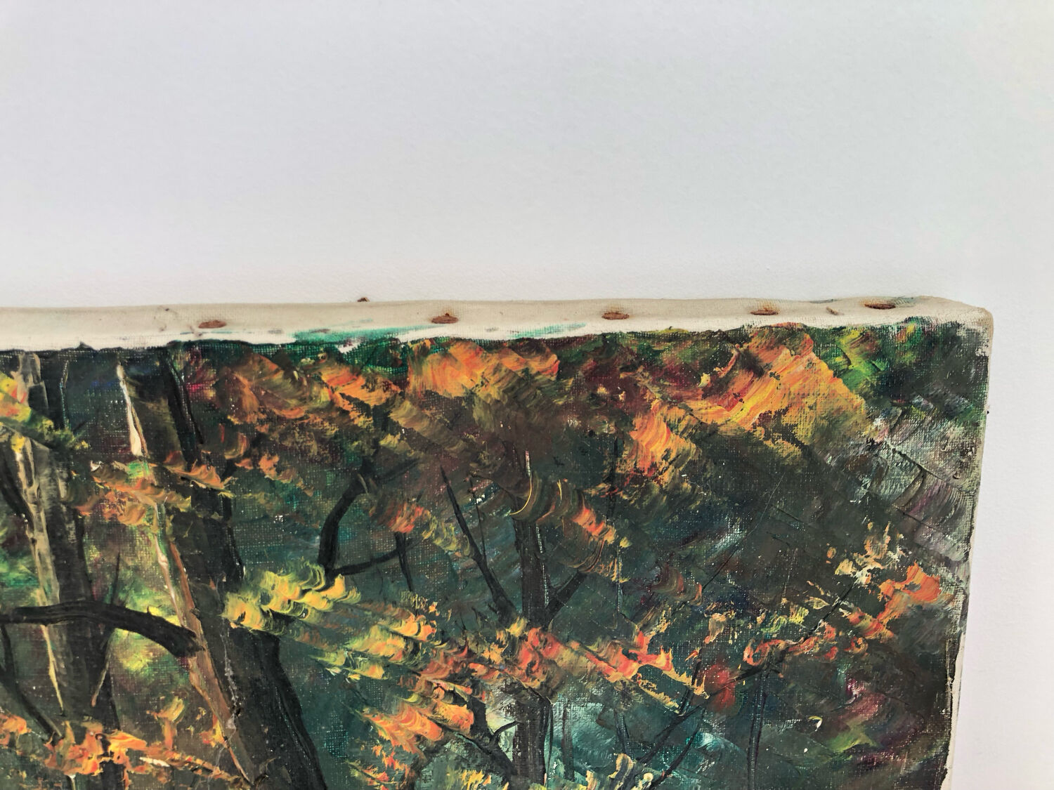 Oil on canvas autumn landscape